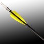 FFP-225 -Florescent Yellow- Flex-Fletch, archery, vanes, target, hunting