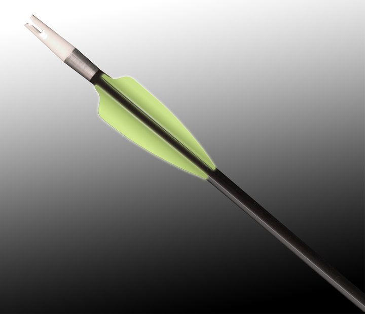 FFP225 Glow in the Dark FlexFletch, archery, vanes, target, hunting