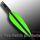 Neon Green FFP-360 Flex-Fletch archery, vanes, hunting, arrows, target, fletching