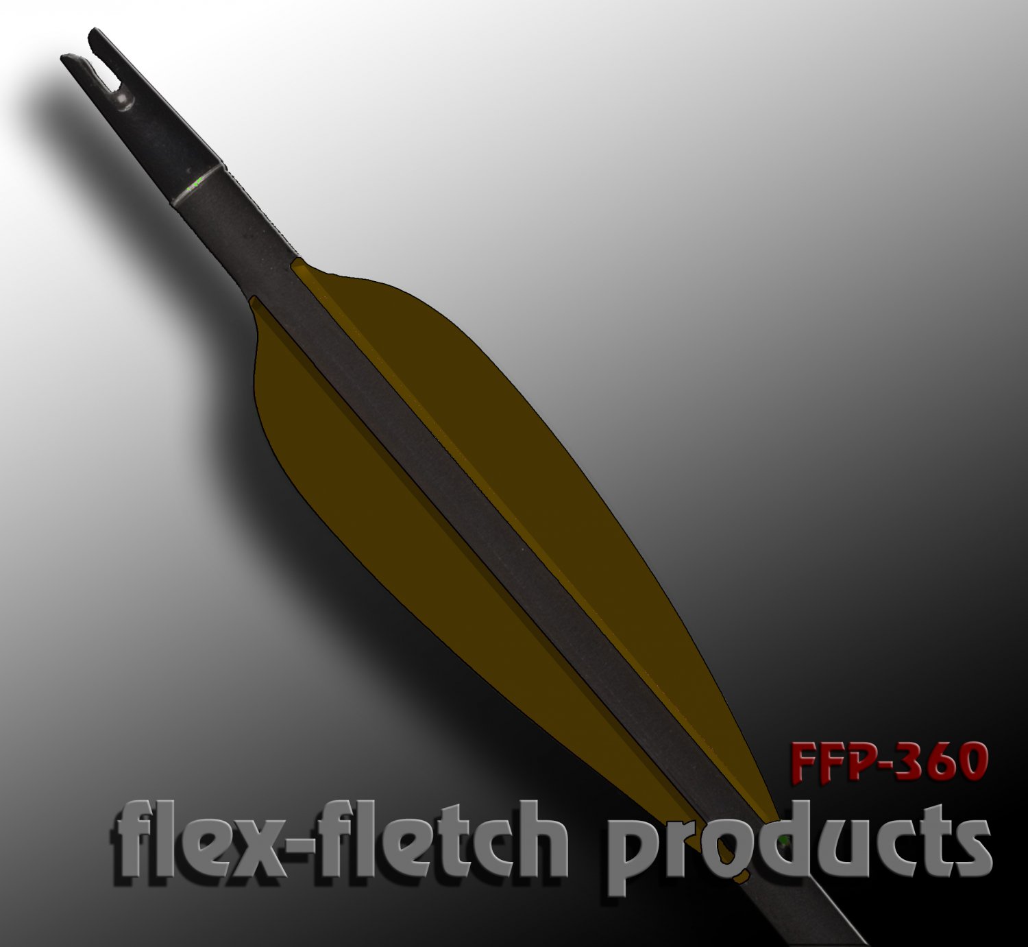 Brown FFP360 FlexFletch archery, vanes, hunting, arrows, target, fletching