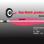 FLP-400 Pearlesent Pink, Flex-Fletch, archery, vanes, hunting, arrows, target, fletching