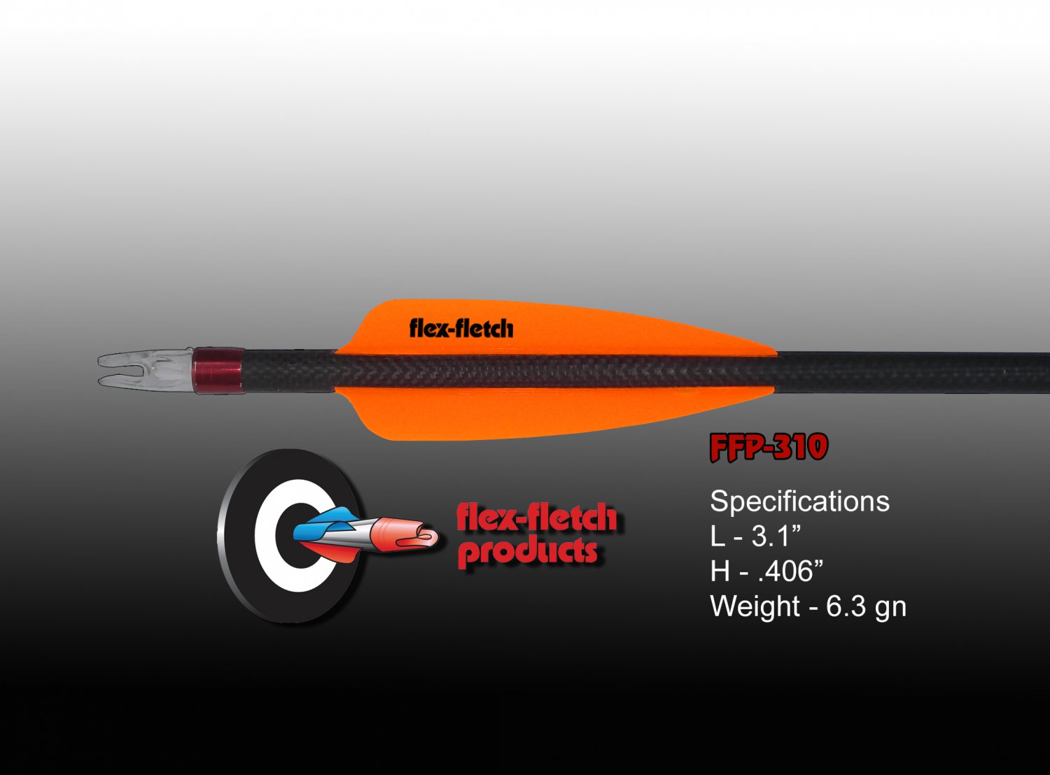 FFP-310 Winners Gold Flex-Fletch Premium vanes archery vanes target archery hunting flex fletch