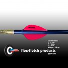 FFP-150 Flo Red Flex-Fletch Premium vanes archery vanes target archery hunting flex fletch
