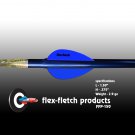 FFP-150 Flo Blue Flex-Fletch Premium vanes archery vanes target archery hunting flex fletch