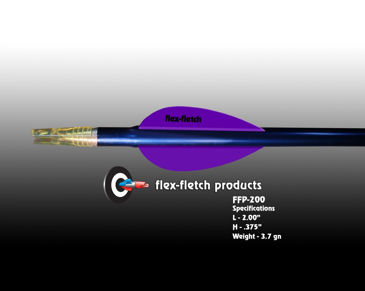 FFP200 Purple FlexFletch Premium vanes archery vanes target archery hunting flex fletch