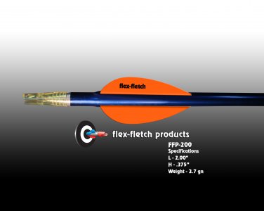 FFP-200 Winners Gold Flex-Fletch Premium vanes archery vanes target archery hunting flex fletch