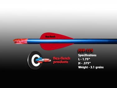 Real Red FFP-175 Flex-Fletch Premium vanes archery vanes target archery hunting flex fletch