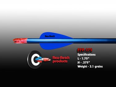 Fl0 Blue FFP-175 Flex-Fletch Premium vanes archery vanes target archery hunting flex fletch