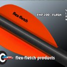 Fl Blaze Orange Flash Vanes - hunting flex fletch archery vanes arrows fletching