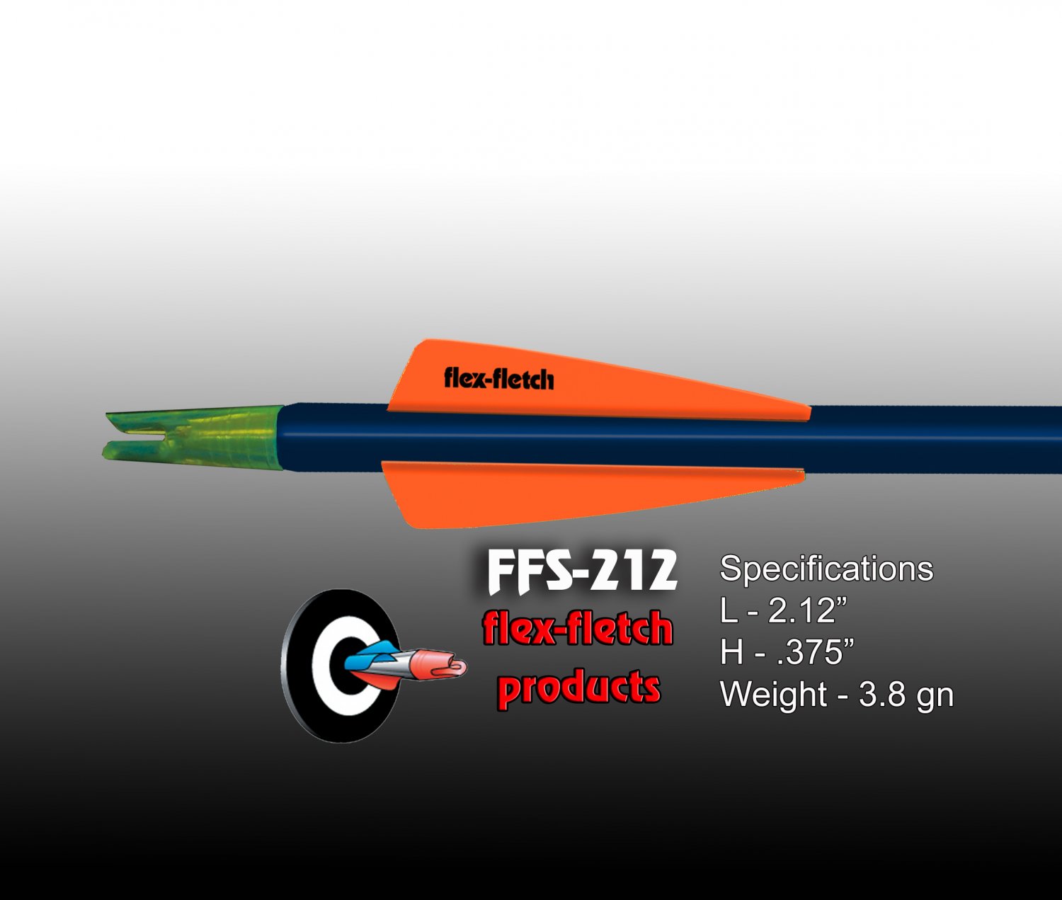 Winners Gold FFS-212 Flex-Fletch Premium vanes archery vanes target archery hunting flex fletch
