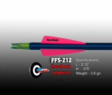 Fl Red FFS-212 Flex-Fletch Premium vanes archery vanes target archery hunting flex fletch
