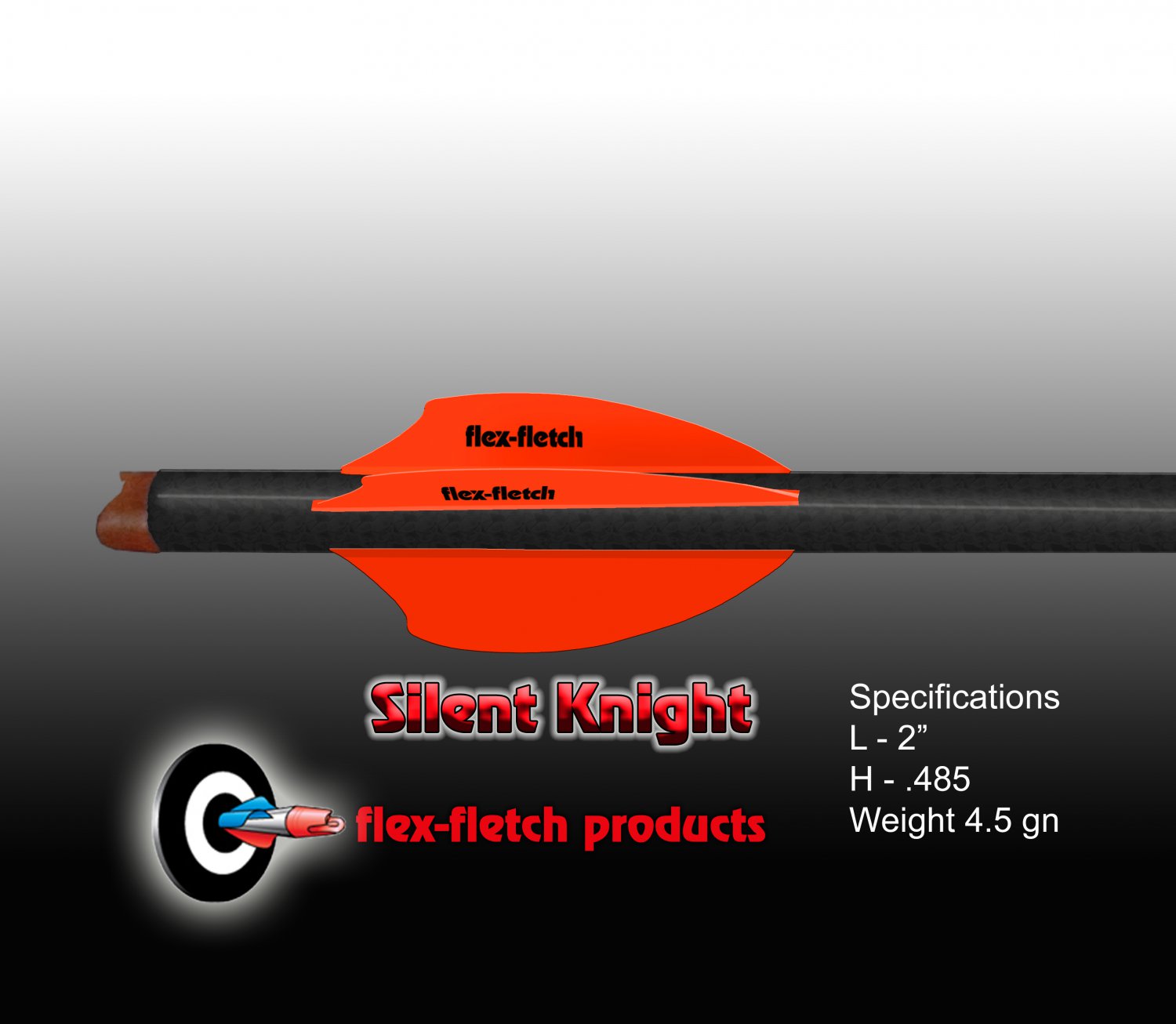 Premium Archery Vanes with Flex-Fletch Logo, SK2