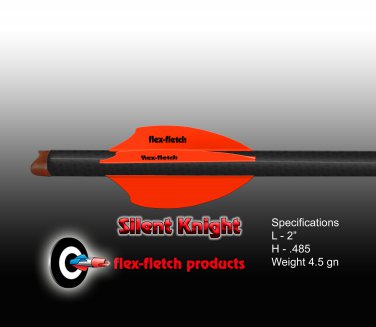 SK2  Blaze Orange, 36 pk / Flex-Fletch, Vanes, Archery, Fletching, 3D archery