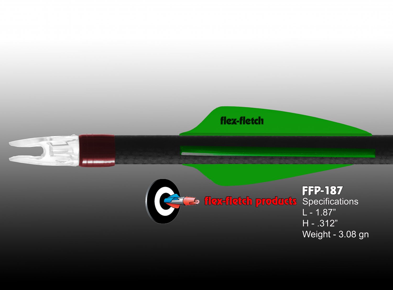 Flex Fletch FFP FLEX 1.87" Vane 39 Pack Cosmic Green 