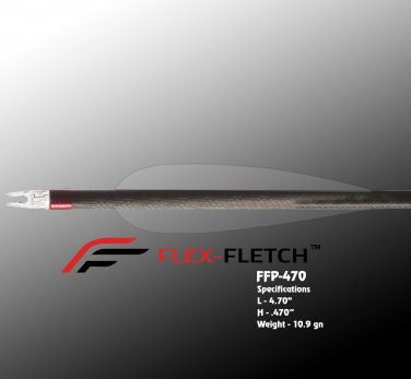 Phantom(Clear) FFP-418 Flex-Fletch archery, vanes, hunting, arrows, target, fletching