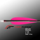 Flo.Red (Hot Pink) FFP-418 Flex-Fletch archery, vanes, hunting, arrows, target, fletching