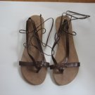Women's Brown Wrap Up Sandals Size 11 (X-Large)