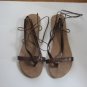 Women's Brown Wrap Up Sandals Size 11 (X-Large)