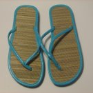 Women's Aqua Bamboo Flip Flops Size 6