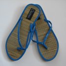 Women's Flip Flops Tatami Blue Patent Large (9/10)
