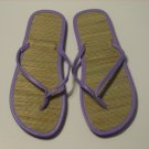 Women's Purple Bamboo Flip Flops Size 7