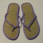 Women's Purple Bamboo Flip Flops Size 7