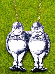 Tweedle Dee & Tweedle Dum Necklace