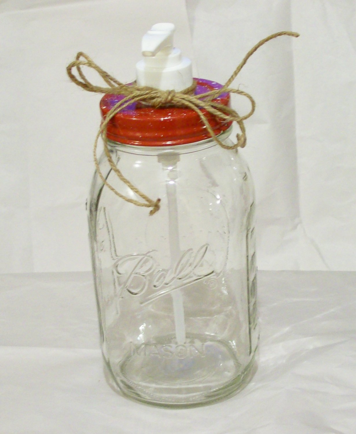 Mason Jar Soap ~ Lotion ~ Hand Sanitizer Dispenser 2797