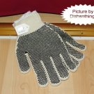 Black Rubber Dot Glass Sheet Safety Glove Pair NEW!!