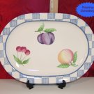 Pfaltzgraff HOPSCOTCH 14 inch Oval Serving Platter A+