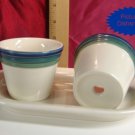 Pfaltzgraff OCEAN BREEZE 3pc Seed Planter Set NEW & USA