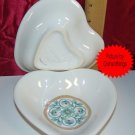 Pfaltzgraff FRENCH QUARTER 2 Small Heart Plates NEW!!