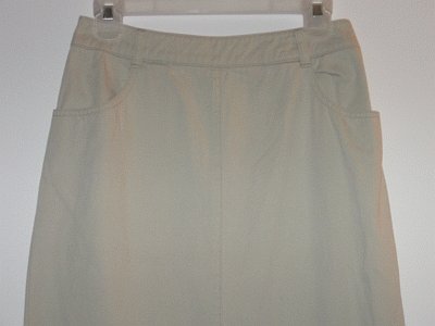 OLD NAVY khaki long straight skirt size 4 excellent condition