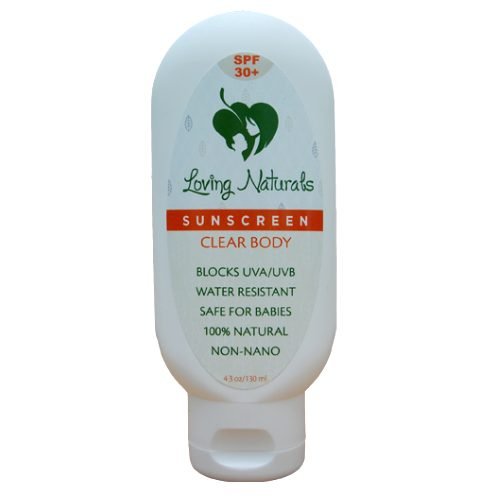 Loving Naturals Sunscreen CLEAR BODY SFP30+ 4.3 oz organic and chemical