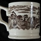 19th C. Antique Irish Lovers & Cows Mug Very Good Cond.