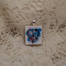 Scrabble Tile Pendant Peace Heart 2