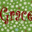 Custom Name Initial Snowflakes Scrabble Tile Pendant Image 13