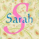 Custom Name and Initial Scrabble Tile Pendant Paisley Image 6