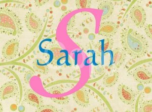 Custom Name and Initial Scrabble Tile Pendant Paisley Image 6