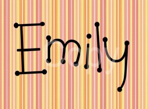 Custom Name or Initial Scrabble Tile Pendant Pastel Strip Image 4