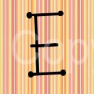 Custom Name or Initial Scrabble Tile Pendant Pastel Strip Image 4