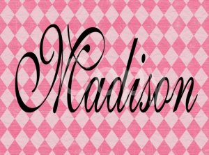 Custom Name or Initial Scrabble Tile Pendant Pink Diamond Image 3