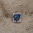 New Scrabble Tile Pendant Heart Peace 2