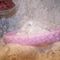 NEW BRAIDED HAIR HEADBAND PINK AND WHITE POLKA DOTS