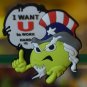 Emoticon 3-D Magnet " I WANT U to WORK HARD !!! " fr emoticonislive.com