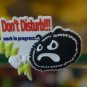 Emoticon 3-D Magnet " Don't Disturb!!! work in proguress " fr emoticonislive.com