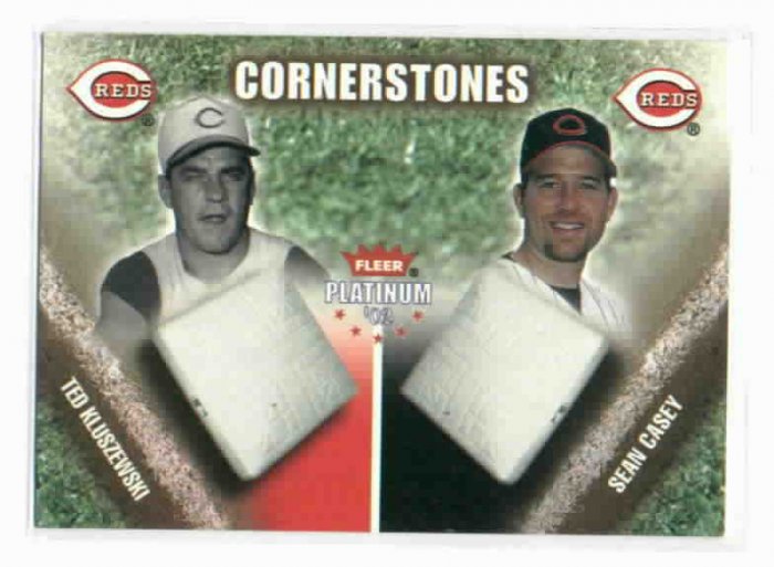 2002 Fleer Platinum Cornerstones Ted Kluszewski Sean Casey Cincinnati Reds #D /500