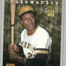 2001 Topps Noteworthy Roberto Clemente Insert Card Pittsburgh Pirates