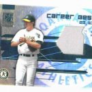 2003 Donruss Elite Career Bests Barry Zito Jersey Card Oakland A's #D / 500