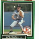 1989 Kenner Starting Lineup One On One Wade Boggs Baseball Card Boston Red Sox